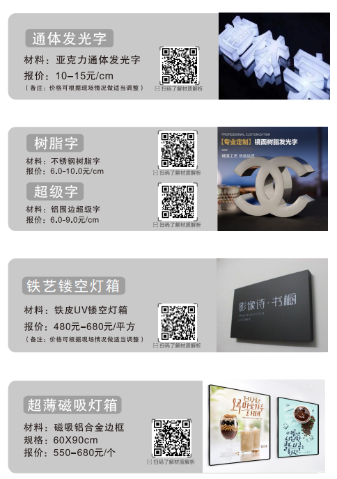 不锈钢/钛金背光字
